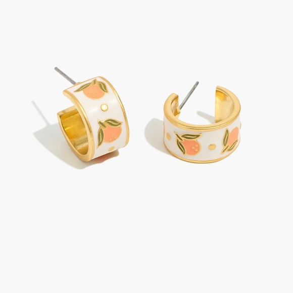 Madewell Jewelry - Madewell Enamel Huggy Hoop Earring Bundle